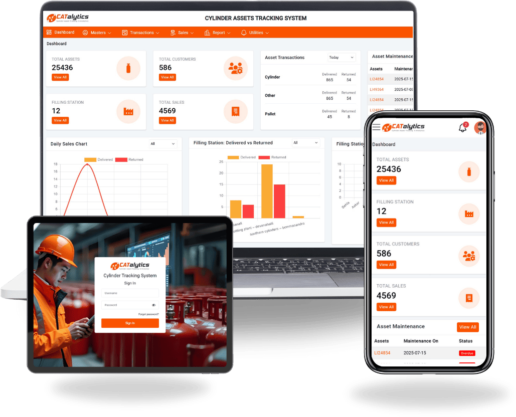 Catalytics - Cylinder Asset Tracking Software